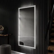 Lustra - Pionowe prostokątne niestandardowe lustro LED Oświetlenie łazienkowe (70x120cm) Chłodna biel 7000K - miniaturka - grafika 1
