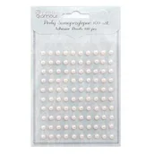 Dekoratorstwo - STARPAK Perły samoprzylepne cream 5mm (100) - miniaturka - grafika 1