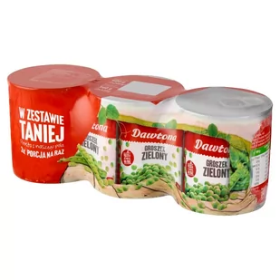 Dawtona Groszek zielony 600 g (3 x 200 g) - Warzywa w marynacie - miniaturka - grafika 1