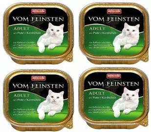 Animonda Vom Feinsten Adult Cat smak: z indykiem i królikiem 30 x 100g - Mokra karma dla kotów - miniaturka - grafika 1