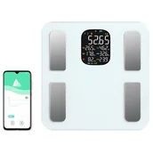 Wagi łazienkowe - Waga łazienkowa OROMED Oro-Bluetooth H Smart Biały - miniaturka - grafika 1