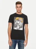 Koszulki męskie - Replay T-Shirt M6951 .000.2660 Czarny Regular Fit - REPLAY - miniaturka - grafika 1