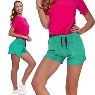 Spodenki damskie - Moraj Spodenki Damskie Szorty 950-055 turkus 2XL - miniaturka - grafika 1