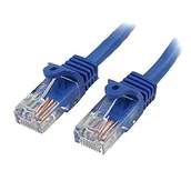 Kable miedziane - StarTech.com kabel Ethernet Cat5e 10 stóp - niebieski - kabel krosowy - kabel Snagless Cat5e - kabel sieciowy - przewód Ethernet - kabel Cat 5e - 25 m - miniaturka - grafika 1
