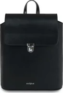 Teczki i aktówki - Giovani Czarny plecak damski dominica - giovani, skóra juchtowa - miniaturka - grafika 1