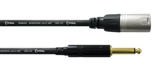 Kabel przewód mikrofonowy XLR - Jack 6,3 mm 5 m Cordial - Kable - miniaturka - grafika 1