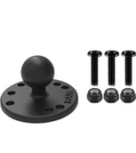 Uchwyty samochodowe do telefonów - RAM Mount Okrągła Podstawa Montażowa z Kulą B 1" i 3 Śruby 8-32 x 5/8" - miniaturka - grafika 1