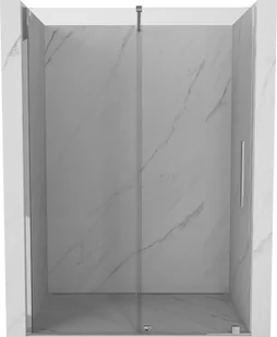 Mexen Velar drzwi prysznicowe rozsuwane 150 cm, transparent, chrom - 871-150-000-01-01 - Ścianki i drzwi prysznicowe - miniaturka - grafika 1