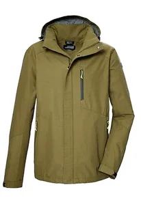 killtec Męska kurtka funkcyjna, wodoszczelna/kurtka outdoorowa z odpinanym kapturem KOS 256 MN JCKT_CARLEB, zielony mech, XL, 43280-000 - Kurtki męskie - miniaturka - grafika 1