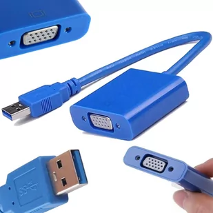 Adapter Konwerter Usb 3.0 Do Vga Karta Grafiki Hd - Adaptery i przejściówki - miniaturka - grafika 1