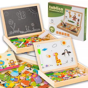 Tablica Kredowo Magnetyczna Edukacyjna dwustronna - Tablice dla dzieci - miniaturka - grafika 1