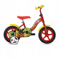 Rowery - Rower dziecięcy DINO BING, 10 cali [Czerwony, Rama dziecięca] - miniaturka - grafika 1