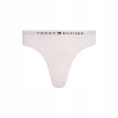 Majtki damskie - TOMMY HILFIGER MAJTKI DAMSKIE THONG RÓŻOWE r.S - miniaturka - grafika 1