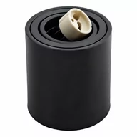 Lampy pozostałe - TUBA SPOT NATYNKOWA RUCHOMA CZARNA  na GU10 - miniaturka - grafika 1