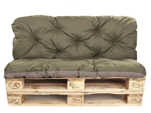 Poduszki na palety komplet, siedzisko 120 x 80 i opacie 120x40 cm, Poduszki ogrodowe na palety, Zielona - Poduszki ogrodowe - miniaturka - grafika 1