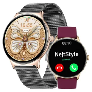 Smartwatch Damski Zegarek Polskie Menu Rozmowy Sport Amoled Smart Watch Pl - Smartwatch - miniaturka - grafika 1