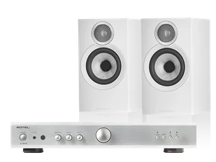 Rotel A10 MKII (srebrny) + 607 S3 (biały) - Zestawy stereo - miniaturka - grafika 1