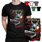 Koszulki męskie - KOSZULKA T-SHIRT MĘSKI WZORY DO WYBORU - METALLICA ROCK METAL MUZYKA - M - miniaturka - grafika 1