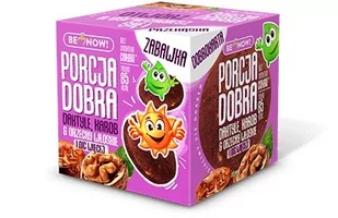 Porcja Dobra Porcja Dobra Kostka z niespodzianką daktyle karob orzechy włoskie - 25 g - Desery dla dzieci - miniaturka - grafika 1