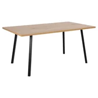 Stoły - Actona Stół Obiadowy Finnys 75X160X90 Naturalny + Czarny - miniaturka - grafika 1