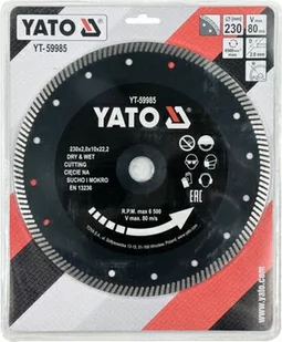 YATO TARCZA DIAMENTOWA TURBO DO GRESU 230 x 22,2mm   59985 - Tarcze do pił - miniaturka - grafika 1