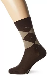 KUNERT Skarpety męskie Andrew Soh, ciemnobrązowy (darkbrown), 39 EU - Skarpetki męskie - miniaturka - grafika 1