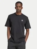 Koszulki męskie - adidas T-Shirt Trefoil Essentials JI8545 Czarny Regular Fit - miniaturka - grafika 1