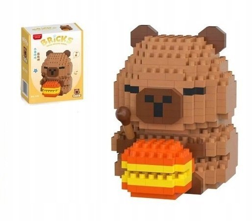 Klocki Konstrukcyjne Mini Kapibara Z Hamburgerem 360 el.