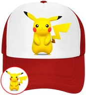 Czapki i chusty sportowe męskie - CZAPKA Z DASZKIEM POKEMON PIKACHU DLA DZIECI SIATKA - miniaturka - grafika 1