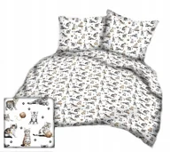 Pościel - pościel bawełna lux 160x220 + 2 poszewka B 307 kociaki na białym - miniaturka - grafika 1