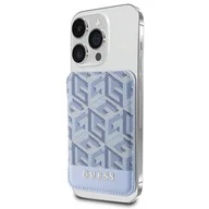 Plecaki - Guess Wallet Card Slot GUWMSHGCFSEB MagSafe GCube stripe niebieski/blue - miniaturka - grafika 1