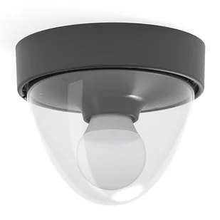 Nowodvorski Lampa sufitowa i ścienna NOOK SENSOR na e27 10W IP44 wys. 15cm czarny 7977 - Lampy ścienne - miniaturka - grafika 2