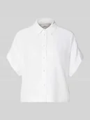 Bluzki damskie - Bluzka z mieszanki wiskozy i lnu, krój regular fit, model 'VIVA' - miniaturka - grafika 1