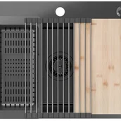 Zlewozmywaki - Zlewozmywak stalowy Musso 60 Quadron - miniaturka - grafika 1