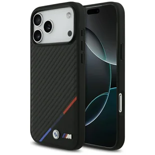 Etui BMW M Carbon Tricolor Line MagSafe do iPhone 17 Pro Max czarny - Etui i futerały do telefonów Etui BMW M Carbon Tricolor Line MagSafe do iPhone 17 Pro Max czarny - Etui i futerały do telefonów - miniaturka - grafika 1
