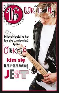 AbCard Kartka okolicznościowa Urodziny 16 U94 - Kartki okolicznościowe i zaproszenia AbCard Kartka okolicznościowa Urodziny 16 U94 - Kartki okolicznościowe i zaproszenia - miniaturka - grafika 1