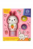 Zabawki kreatywne - Astra KRÓLIK Stempel z naklejkami 100szt - miniaturka - grafika 1