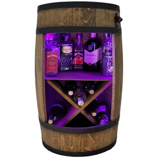 Beczka Wenge X Z Otwieraczem Led Rgb 80Cm - Pozostałe akcesoria barmańskie - miniaturka - grafika 1