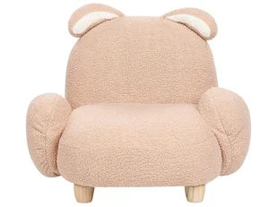 Fotel dziecięcy królik teddy beżowy KANNA - Fotele i pufy dla dzieci - miniaturka - grafika 6