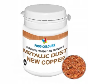 BARWNIK SPOŻYWCZY W PROSZKU PERŁOWY Metallic Copper - Miedź 6g - Dodatki do ciast w proszku - miniaturka - grafika 1