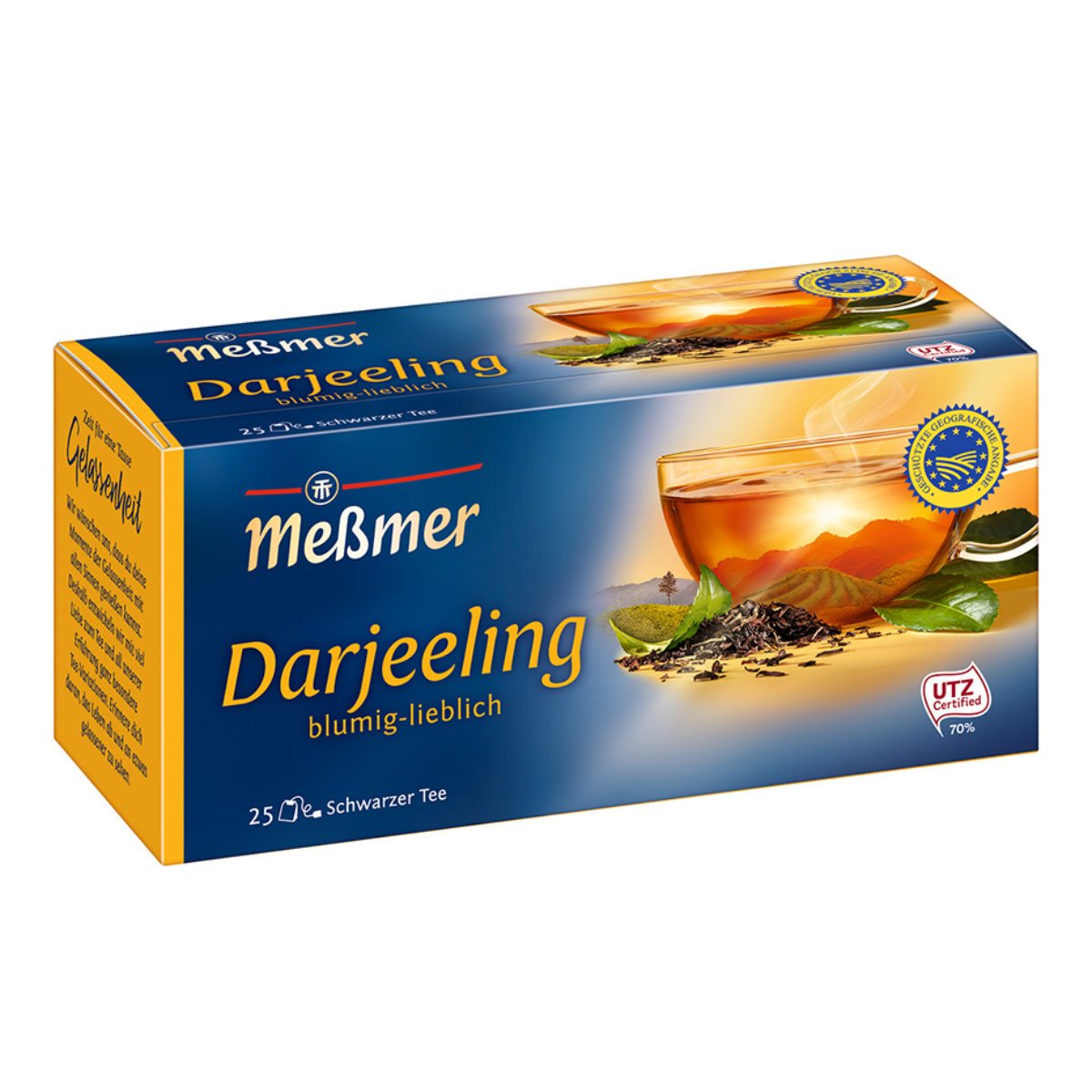 Meßmer Herbata czarna Darjeeling w torebce drobno słodka 43g