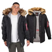 Odzież taktyczna i umundurowanie - Kurtka z kapturem Alpha Industries Arctic Discoverer 118100 03 - Czarna - miniaturka - grafika 1
