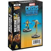 Gry bitewne - Marvel Crisis Protocol. Wolverine & Sabretooth Atomic Mass Games - miniaturka - grafika 1
