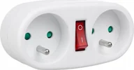 Gniazdka elektryczne - Maclean Gniazdko pršdowe x2 MCE337E - miniaturka - grafika 1