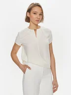 Bluzki damskie - Calvin Klein Bluzka K20K207062 Biały Regular Fit - miniaturka - grafika 1