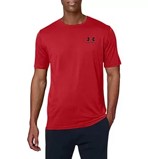 Under Armour koszulka męska Sport Style Left Chest SS koszulka z krótkim rękawem, czerwony, small - Koszulki męskie - miniaturka - grafika 1