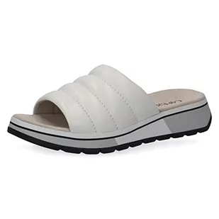 CAPRICE Klapki damskie 9-9-27205-20 płaskie, białe miękkie (SoftnaP), 42 EU, White Softnap, 42 EU - Klapki i japonki damskie - miniaturka - grafika 1