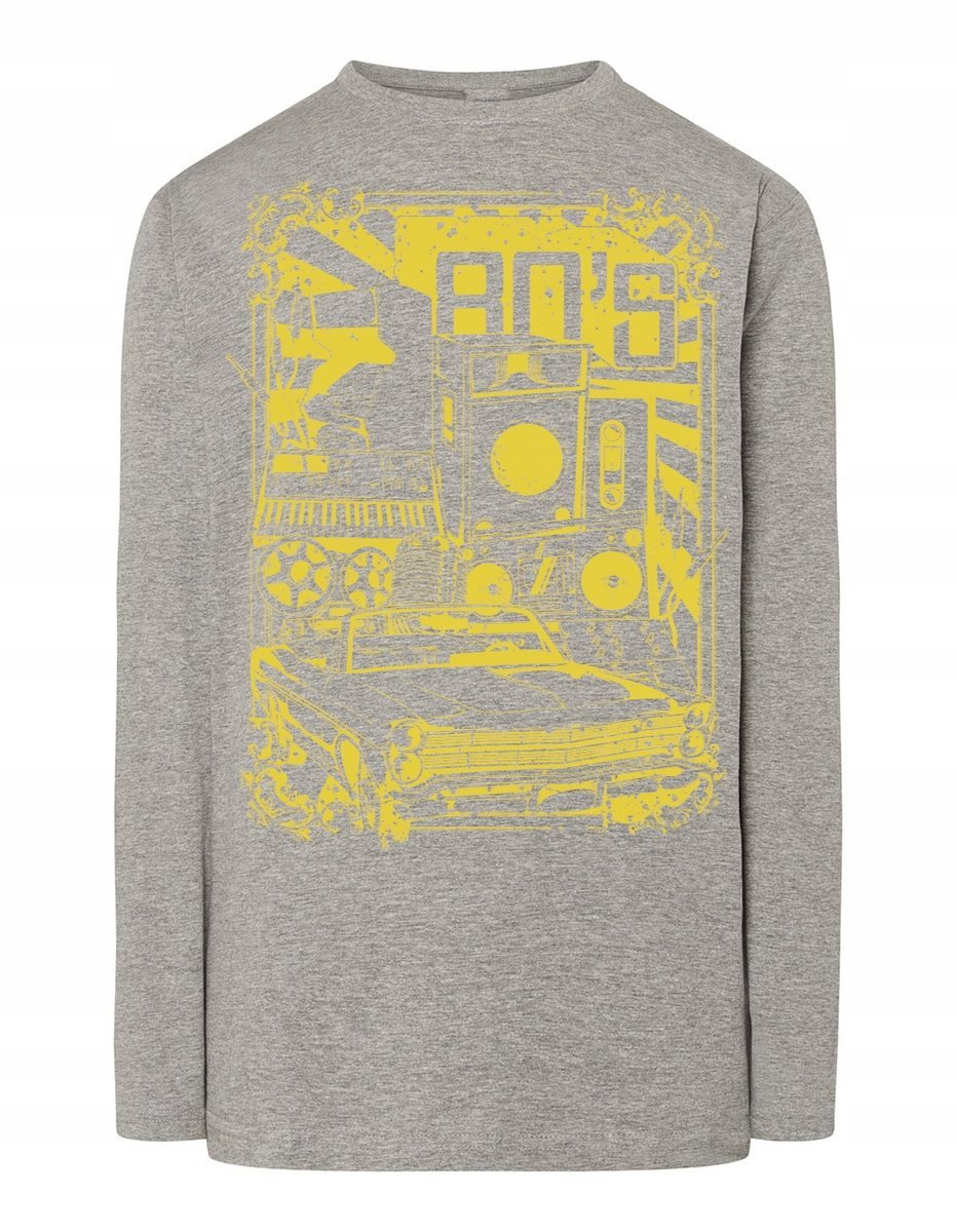 Longsleeve RETRO nadruk lata 80te 80s r.M