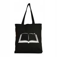Torby i wózki na zakupy - Torebka Ekologiczna Torba bawełniana Shopper ZAKUPY NA RAMIĘ Książki Book 3 - miniaturka - grafika 1