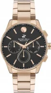 Zegarki męskie - Zegarek męski BEVERLY HILLS BP3396X.450 różowe złoto fashion na prezent - miniaturka - grafika 1